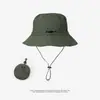 Sombrero de Pescador Impermeable Bolsa Coleccionable Sombrero de Cuenca Plegable Sombrero de Montañismo para Exteriores de Secado Rápido Sombrero de Sol para Hombres Mujeres