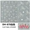 Redanco Novo Avião 3D Ins Popular Desenho Animado Adesivos para Unhas Multicor Laço Decalques para Unhas Dh-870
