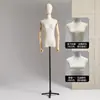 Tienda de Ropa Modelo Femenino Estante Vestido de Novia Ventana Maniquí Falso Modelo Femenino de Medio Cuerpo Accesorios Soporte de Exhibición Cuerpo Completo