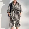 Fabricante Directo Estilo Chino Traje Tang Camisa de Manga Corta para Hombre Verano Versátil Delgada Cuello Mao Manga Media Moda Hombre
