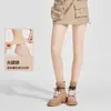 Leggings Transparentes de Nove Pontos para Outono e Inverno com Toque Natural Nude, Aparência Realista, Forrados com Lã, Engrossados, Cor da Pele, Meia-Calça de Camada Única Atacado