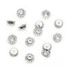 Ventas Directas de Fábrica Receptáculo de Girasol Redondo Doble Capa Flor Diamante DIY Lazo Bolsa para Zapatos Accesorios para Ropa Accesorios Diamante Garra