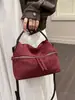 Nueva colección Otoño/Invierno 2026: bolso de mano retro de gamuza mate, gran capacidad, bolso de hombro, bolso cruzado, adecuado para el trabajo, los desplazamientos y llevar el almuerzo