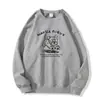 Sudadera rosa de cuello redondo, forrada de forro polar, engrosada, nuevo estilo otoño/invierno, con estampado de cachorro de dibujos animados estilo americano, top casual y de corte holgado