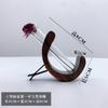 Nuevo C-Shaped de Madera Maciza para Coche, Arreglo Floral para Consola Central, Salida de Aire, Arreglo Floral, Jarrón Hidropónico, Arte, Accesorios para Coche