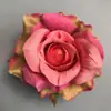 Lã Phoenix Cabeça de Rosa Flor Artificial Artesanato DIY Feito à Mão Guirlanda Corsage de Casamento Grampo de Cabelo Adorno de Cabeça com Flores Flor Artificial