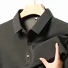 Comércio Exterior Transfronteiriço Primavera e Outono 2024 Camiseta Básica Masculina de Manga Longa Camisa Polo Solta Lar Top Casual Masculino