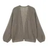 [Serie Polar] Suéter 100% Lana con Detalle de Lentejuelas, Chaqueta Polar para Mujer, Nuevo Cárdigan de Punto para Mujer 26 Otoño Temprano