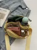 Bolso Pequeño Cruzado Portátil de Nuevo Estilo Transfronterizo con Doble Cremallera, Práctico y Versátil para Compras, Monedero y Porta Teléfono, Bolso Pequeño de Tela Cruzado de un Solo Hombro