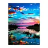 Pintura de diamantes 2021 nuevo completo de diamantes atardecer infantil de dibujos animados pegar a mano diamante punto de cruz niña dormitorio pequeño