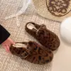 Primer Encuentro Ji Bai Se Birkenstock Pantuflas Peludas Ropa Exterior de Otoño para Mujer 2026 Nuevo Cálido con Forro de Terciopelo Slip-on Bolso