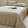 Juego de Sábana Individual de Color Sólido Lyocell Tencel de Verano Clase A, Estilo Nuevo, Juego de Ropa de Cama Refrigerante de Seda de Hielo con Funda de Almohada, Juego de Tres Piezas