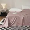 Lençóis de Cama de Algodão Delicado Cor Pura Casual Ângulo Reto Algodão de Fibra Longa de Xinjiang Lençóis de Cama Contagem 60 Peça Única Produto Novo de Primavera