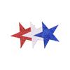 Pasador Americano para el Día de la Independencia para Niños, Pigletts de PU, Pasador de Moño, Clip con Punta de Estrella Pentagonal en Forma de Corazón de Melocotón