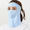 Máscara de Verão de Seda Gelo Protetora Solar Proteção Longa para o Pescoço Saco Rosto Inteiro Nova Máscara Ciclismo Máscara Protetora para o Pescoço