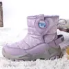 Zapatos de Algodón de Invierno para Niños Forrados de Felpa con Tecnología Heattech y Piel Engrosada de Caña Alta Antideslizantes Botas de Nieve para Niñas Zapatos de Nieve para Niños Deportivos