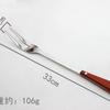 Pala cuchara para cocinar de mango de madera roja de fábrica, juego de cocina de acero inoxidable para espagueti, pesca, utensilios de cocina transfronterizos, cuchara para arroz al por mayor