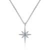 Collar de Plata de Ley 925 con Estrella Dorada para Niñas Tendencia Elegante Moda Exportación Modelo Transfronterizo Venta Directa de Fábrica Xl0050