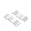 Soporte de Palillos de Cerámica de Doble Propósito para Sostener Palillos y Cucharas Públicos, Reposapalillos de Hotel, Vajilla de Restaurante, Blanco Puro con Borde Dorado, Logo Personalizado