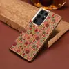 Denior es Adecuado para Samsung S25Ultra Material de Corcho S25Plus Funda Protectora S25 Marco Electrochapado Funda para Teléfono Móvil
