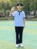 Uniformes Escolares de Verano, Trajes Deportivos de Manga Corta para Estudiantes de Secundaria, Uniformes de Clase Casuales Estilo Universitario para Hombres y Mujeres, Trajes de Uniforme de Clase