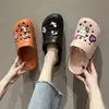 Zapatos Croc para Mujer 2026 Nueva Versión Coreana Tendencia Ins Lindos de Punta Cerrada para Exteriores Sandalias Antideslizantes Zapatos de Playa de Verano Suela Gruesa