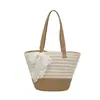 2026 Estilo Resort Bolso de Hombro Grande de Paja Bolso Tote Bolso de Viaje Cruzado Verano Bolso Nuevo para Mujer