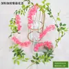Decoración de Flores de Glicinia Artificiales, Enredadera de Flores Falsas para Techo de Sala de Estar, Guirnalda de Flores de Plástico Colgante para Cubrir Conductos de Aire Acondicionado