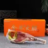 Jinhua Ham Pernil Inteiro Caixa de Presente Conjunto 5 Libras 3kg 3.5kg Caixa de Presente Corporativo de Alto Padrão, Perfeito para Presentes do Festival do Meio do Outono, Caixa de Presente do Meio do Outono
