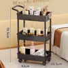 Carrinho para Salão de Beleza, Rack Móvel para Armazenamento de Óleos Essenciais de Aromaterapia para Loja de Massagem, Escova para Toalha, Rack para Armazenamento de Loção Corporal