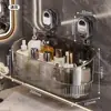 Estante de Almacenamiento con Ventosa para Baño, Estante de Pared sin Taladro para Baño, Inodoro y Lavabo, Varios Artículos Útiles