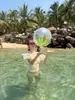 Nuevo traje de baño de dos piezas estilo coreano amarillo con lentejuelas de estrella y cuello halter, bañador tipo boxer adelgazante para chicas calientes en vacaciones en la playa bikini