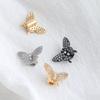 Preservação de cor 14K ouro zircônio borboleta através do furo contas artesanais faça você mesmo acessórios de joias pulseira colar diamante completo