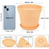 Vasos de Flores Mais Vendidos no E-commerce Transfronteiriço, Vasos de Jardinagem Internacionais com Furos de Drenagem e Suportes para Vasos, Disponíveis em Várias Cores