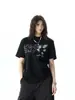 Camisetas de Verano Americanas de Calle Sueltas de Manga Corta para Hombres y Mujeres, Bonitos Tops Casuales de Nicho para Parejas de Media Manga Tendencia