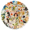 Conjunto de 50 Peças de Adesivos Graffiti Estilo Desenho Animado Pastoral para Cadernos, Capacetes e Recompensa Infantil - Novo Estilo Transfronteiriço Atacado