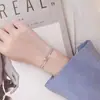 Pulseira de Múltiplas Camadas Feminina Simples Artística Pequena Fresca Estilo Frio Diamante Brilhante Camada Dupla Personalizada Pulseira de Namorada Acessórios de Moda para Namorada