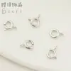 Accesorios para joyería DIY hebilla de resorte hebilla de pulsera cobre puro chapado en oro real hebilla de joyería DIY
