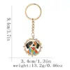 Collar de Dibujos Animados de Moda Europea y Americana Llavero de Perro Mascota Accesorios para Mochila de Estudiante Colgante Fábrica Stock Listo