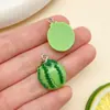 Pendente de Resina Estéreo Simulado de Vegetal Pimenta Fruta Maçã Pequeno Pingente Chaveiro DIY Acessórios de Joias para Colar