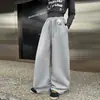 Calça de Moletom Feminina Primavera e Outono 2026 Nova Casual Menina Estilo Coreano Crianças Médias e Grandes Hot Drilling Versão Estreita Calça de Malha Wide-Leg Transfronteiriça