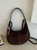 Bolso de media luna de nicho, bandolera de gran capacidad, nuevo bolso de gamuza otoño 2026, sensación vintage de alta gama, bolso de axila para mujer