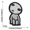 Atacado de Fábrica Patch de Caveira Fantasma Estilo Punk Acessórios Decorativos para Roupas Bolsa de Lona Patch de Tecido para Costurar/Passar