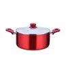 Panela de sopa de alumínio com duas alças para uso doméstico, grande capacidade, panela de leite com duas alças, mingau, sopa, fogão a gás e indução, universal, fornecimento direto da fábrica