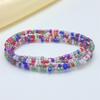 Cadena Corporal Transfronteriza Europea y Americana con Cuentas de Vidrio, Cadena de Cintura de Joyería Hecha a Mano Elástica con Accesorios de Colgante de Pez Mano Mágica a la Moda