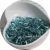 2x Cuentas de tubo recto rellenas de plata de 6 mm, cuentas de arroz de vidrio, hechas a mano, para pulseras de cuentas sueltas, materiales para accesorios de ropa