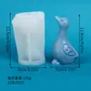 Molde de silicone 3D em formato de pato, molde de silicone para copo de gesso, molde para pedra difusora de cera de aromaterapia, molde para peça de presente e decorativa
