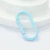 Nuevos Accesorios para Llaveros Pintados con Spray de Colores Accesorios de Mosquetón DIY Anillo de Llavero con Hebilla de Resorte Gancho
