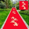 Alfombra Roja de Boda Boda de un Solo Uso Escena de Boda Diseño Personajes Felices Escaleras Rojas Grandes Engrosadas Sala de Estar