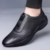 Zapatos Casuales de Cuero con Cordones para Hombre, Zapatos Casuales sin Cordones, Sandalias Transpirables Caladas, Novedad Primavera 2026